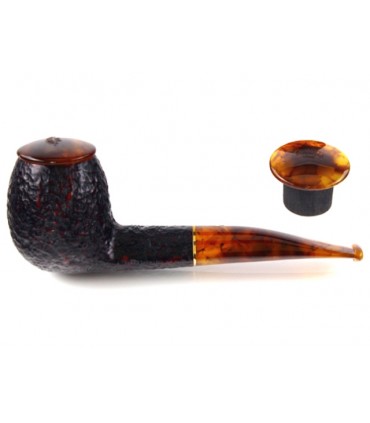 SAVINELLI TORTUGA MODEL 173 RUSTICATA  9mm πίπα καπνού ημίκυρτη