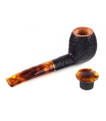 SAVINELLI TORTUGA MODEL 173 RUSTICATA  9mm πίπα καπνού ημίκυρτη