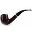 SAVINELLI ARCOBALENO SMOOTH MODEL 606 MARRONE BROWN πίπα καπνού κυρτή - P301LM9