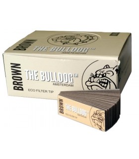 Τζιβάνες The Bulldog Filter Tip Eco Brown με 33 φύλλα - 50 Πακετάκια