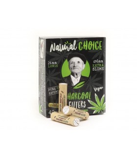 Φίλτρο του παππού 46000-026 Ενεργού Άνθρακα 6mm Extra Slim - 40τεμ - 1 πακετάκι