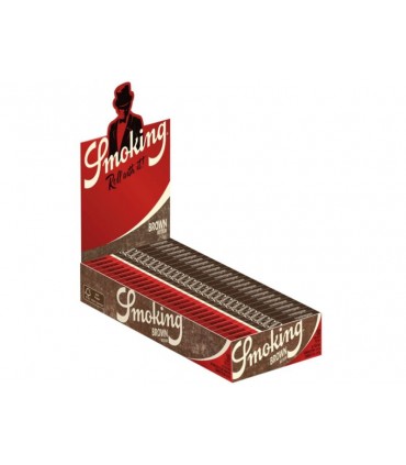 Χαρτάκια Smoking Brown Medium 1&1/4 (Καφέ Ακατέργαστα) Κουτί των 25