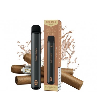 Ηλεκτρονικό τσιγάρο μιας χρήσης OMERTA POD GEN 2 CUBAN CIGAR  20mg (κουβανέζικο πούρο) 2ml
