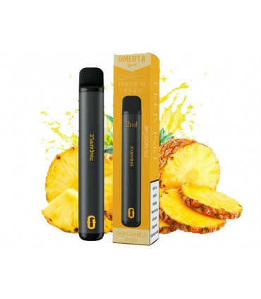 Ηλεκτρονικό τσιγάρο μιας χρήσης OMERTA POD GEN 2 PINEAPPLE 20mg (ανανάς) 2ml
