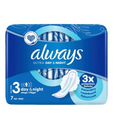 ΣΕΡΒΙΕΤΕΣ ALWAYS Ultra Day and  Night με φτερά 7τεμ.