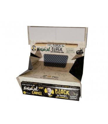 Χαρτάκια του παππού 47789 Natural Black KS Slim με Τζιβάνες, Δίσκο στριψίματος, Grinder και Στέκα (Κουτί των 16τεμ)