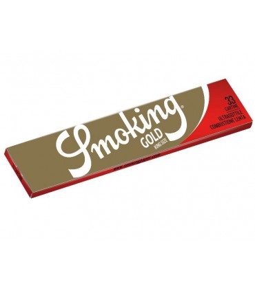 Χαρτάκια Smoking Gold Slim King Size (Χρυσό Μεγάλα) με 33 φύλλα - 1 Πακετάκι
