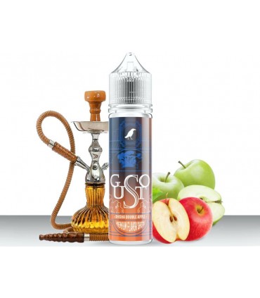 OMERTA Shake And Vape GUSTO SHISHA DOUBLE APPLE 10/60ml (ναργιλέ με πράσινο και κόκκινο μήλο)
