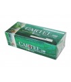 Τσιγαροσωλήνες Cartel Menthol Carbon των 200 (Μέντα Ενεργού Άνθρακα) - άδεια τσιγάρα - 1 Πακέτο