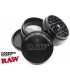 HAMMERCRAFT X RAW ALUMINIUM BLACK LARGE 63mm 4 PARTS GRINDER