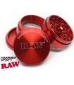 HAMMERCRAFT X RAW ALUMINIUM RED LARGE 63mm 4 PARTS GRINDER