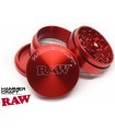 HAMMERCRAFT X RAW ALUMINIUM RED MEDIUM 56mm 4 PARTS GRINDER