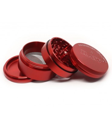 HAMMERCRAFT X RAW ALUMINIUM RED MEDIUM 56mm 4 PARTS GRINDER