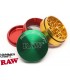 HAMMERCRAFT X RAW ALUMINIUM RASTA MEDIUM 56mm 4 PARTS GRINDER