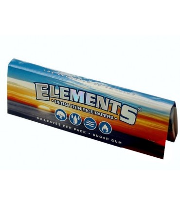 Χαρτάκια ELEMENTS Ultra Thin Rice Papers, μεσαίο 1 1/4 με 50 φύλλα - 1 Πακετάκι