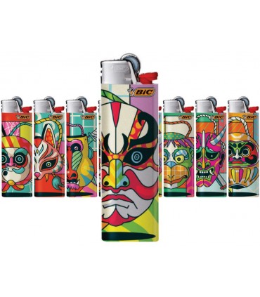 Αναπτήρες Bic Maxi MASKS J26 ΜΕΓΑΛΟΣ slv (8 τεμάχια)