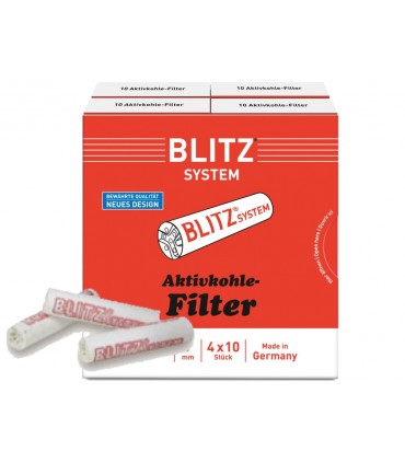 BLITZ SYSTEM 40 ΦΙΛΤΡΑ ΠΙΠΑΣ ΚΑΠΝΟΥ ΕΝΕΡΓΟΥ ΑΝΘΡΑΚΑ 9mm 99101051