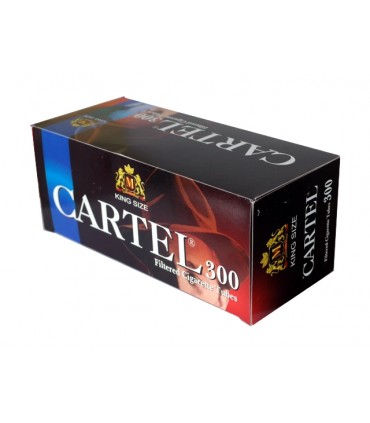 Τσιγαροσωλήνες Cartel Filtered Cigarette Tubes King Size των 300 - άδεια τσιγάρα - 1 Πακέτο