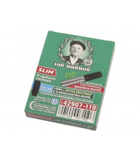 Πίπα τσιγάρου του παππού 42907-110 SLIM (6mm,6.4mm) μαύρη - 1 Πακετάκι