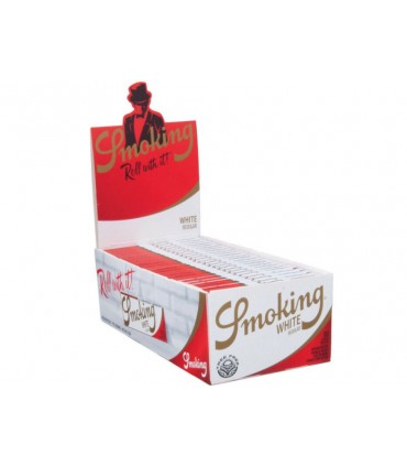 Χαρτάκια Smoking White (Άσπρα Χοντρά) με 60 φύλλα (κουτί των 50τεμ))