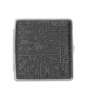 Ταμπακιέρα για 20 κανονικά τσιγάρα MADO PHARAOH 665-9055 SILVER