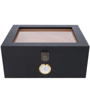 ΥΓΡΑΝΤΗΡΑΣ ΜΑΥΡΗ ΛΑΚΑ PINE WOOD ΜΕ ΒΙΤΡΙΝΑ 661-8114 ΓΙΑ 35- 45 ΠΟΥΡΑ