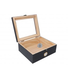 ΥΓΡΑΝΤΗΡΑΣ ΜΑΥΡΗ ΛΑΚΑ PINE WOOD ΜΕ ΒΙΤΡΙΝΑ 661-8114 ΓΙΑ 35- 45 ΠΟΥΡΑ