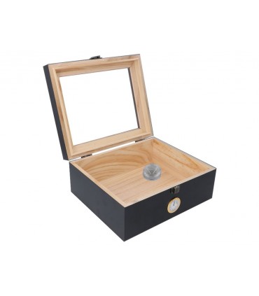 ΥΓΡΑΝΤΗΡΑΣ ΜΑΥΡΗ ΛΑΚΑ PINE WOOD ΜΕ ΒΙΤΡΙΝΑ 661-8114 ΓΙΑ 35- 45 ΠΟΥΡΑ