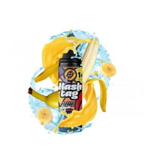 HASHTAG FLAVORSHOTS BANANA CREAM ICE 14 Shake and Vape 12/60ML (μπανάνα με κρέμα και πάγο)