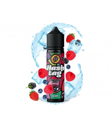 HASHTAG FLAVORSHOTS RED FRUITS KICK 10 Shake and Vape 12/60ML (κόκκινα φρούτα με πάγο)