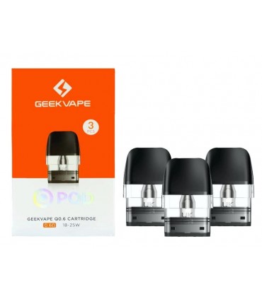 GeekVape WENAX Q Cartridge 2ml - with 0.6ohm coil (3 ανταλλακτικά)