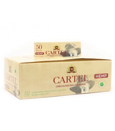 CARTEL HEMP UNBLEACHED ΑΚΑΤΕΡΓΑΣΤΟ 50 ΧΑΡΤΑΚΙΑ ΣΤΡΙΦΤΟΥ (ΚΟΥΤΙ 50 ΤΕΜ)