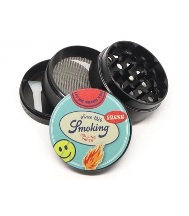 Τρίφτης καπνού SMOKING SMILY 4 PARTS METAL GRINDER 50mm 021832