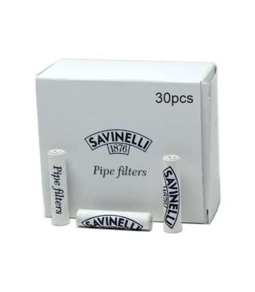 SAVINELLI PIPE FILTERS 9mm - 30 τεμάχια F805 ΦΙΛΤΡΑ ΠΙΠΑΣ ΚΑΠΝΟΥ