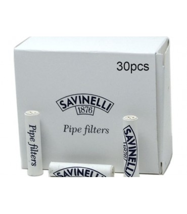SAVINELLI PIPE FILTERS 9mm - 30 τεμάχια F805 ΦΙΛΤΡΑ ΠΙΠΑΣ ΚΑΠΝΟΥ