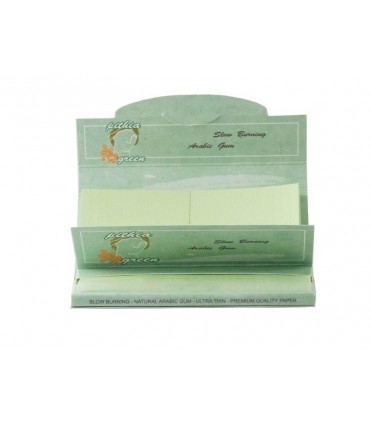 Κουτί με 24 Χαρτάκια ΠΥΘΙΑ ΦΥΣΙΣ  Πράσινο 1 και 1/4 με 50 φύλλα και τζιβάνες