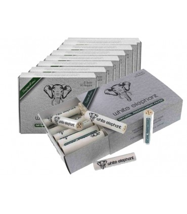 Φίλτρα Πίπας Καπνού White Elephant NATUR 9mm Ενεργού Άνθρακα με 40 Φίλτρα -Συσκευασία των 10