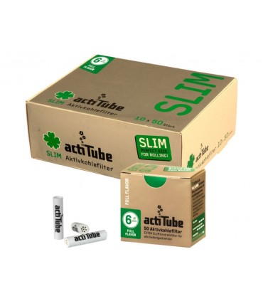 actiTube Extra Slim 50 ενεργού άνθρακα 6mm ΚΟΥΤΙ 10 ΤΕΜ