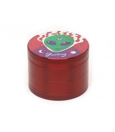 Τρίφτης καπνού SMOKING ALLIEN 4 PARTS METAL GRINDER 50mm 023126