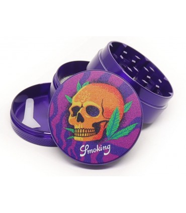Τρίφτης καπνού SMOKING SKULL 4 PARTS METAL GRINDER 50mm 023126