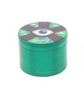 Τρίφτης καπνού SMOKING GREEN EYE 4 PARTS METAL GRINDER 50mm 023126