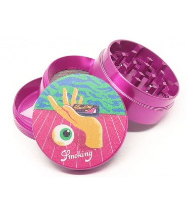 Τρίφτης καπνού SMOKING HAND 4 PARTS METAL GRINDER 50mm 023126