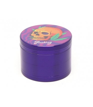 Τρίφτης καπνού SMOKING SKULL 4 PARTS METAL GRINDER 50mm 023126