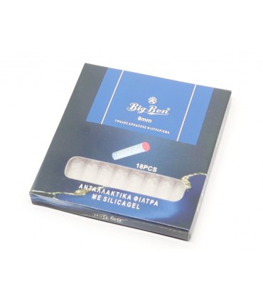 Ανταλλακτικά φίλτρα BIG BEN SILICAGEL 18pcs 8mm 228A για πίπα τσιγάρου- 1 Πακετάκι
