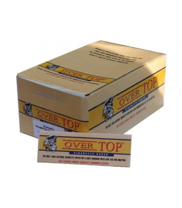 Χαρτάκια στριφτού Over Top κίτρινα (Κουτί με 48 τσιγαρόχαρτα)