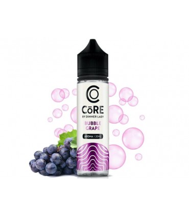 DINNER LADY CORE FLAVOUR SHOT BUBBLE GRAPE 20/60ml (τσιχλόφουσκα με σταφύλι)