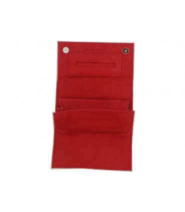 Καπνοθήκη MARIO ROSSI 324-06 RED από γνήσιο δέρμα κόκκινη δερμάτινη