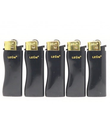 Αναπτήρας Leon 170751 BLACK AND GOLD WAVE πέτρας - 1 Τεμάχιο