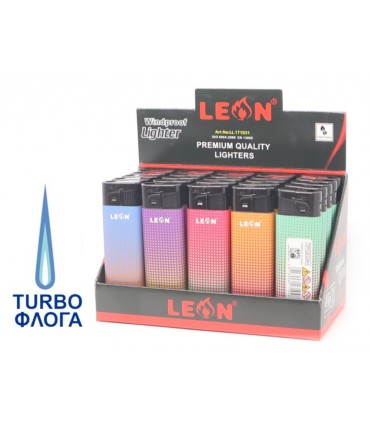 LEON 171031 TURBO DOTS αναπτήρας αντιανεμικός (κουτί των 25τεμ)