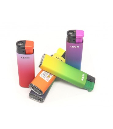 LEON 170973 EXING COLORS TURBO αναπτήρας αντιανεμικός (ΚΟΥΤΊ ΤΩΝ 25ΤΕΜ)